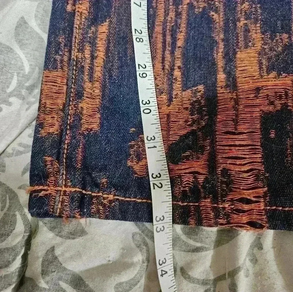Jaded womens orange thread jeans! - Picture 5 of 5